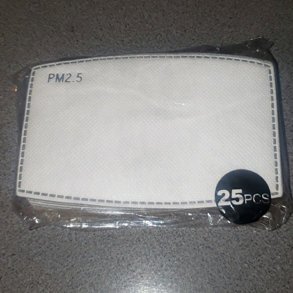 PM2.5 set of 25 Carbon protective filters